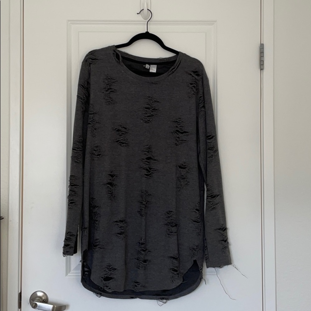 Chic Ripped Long Sleeve